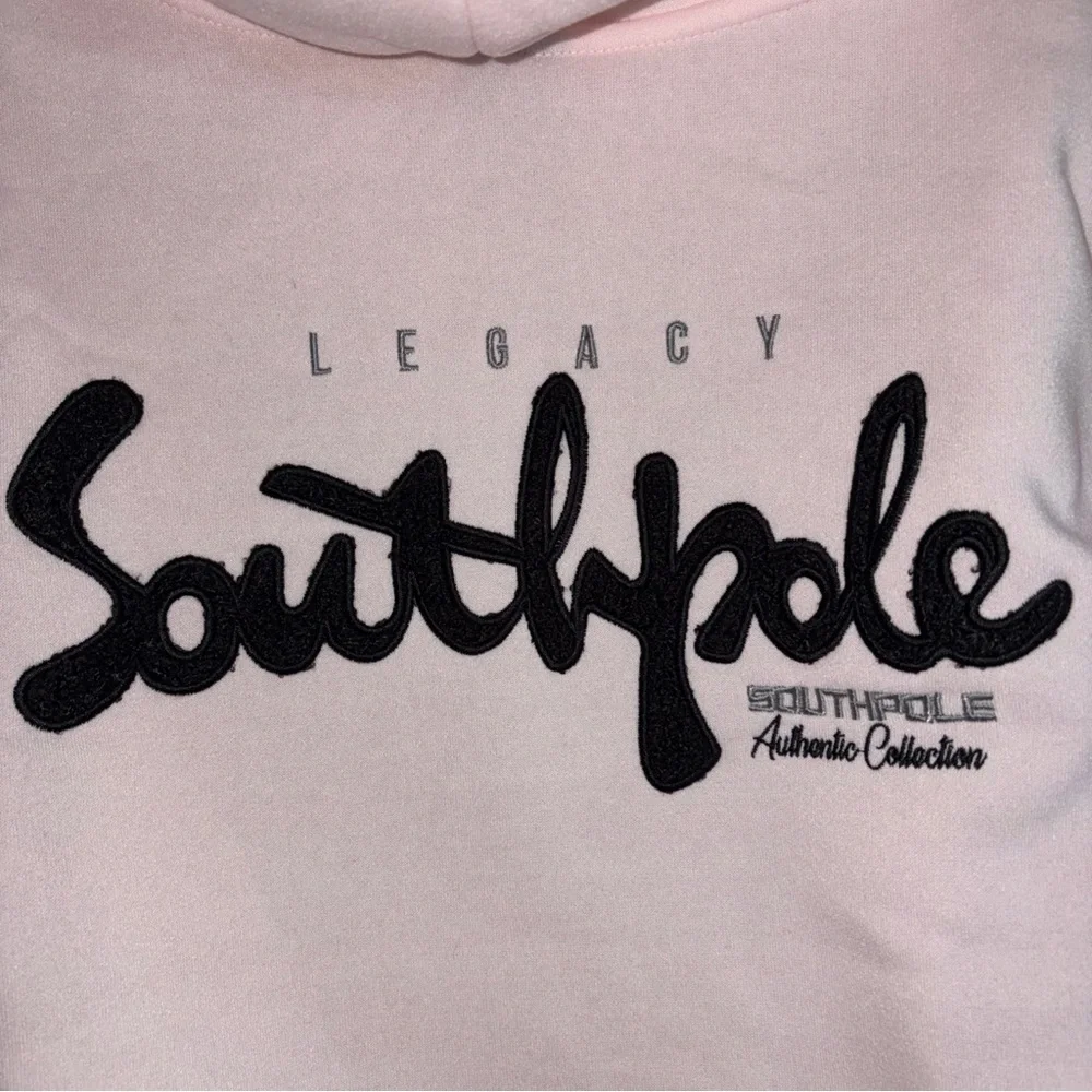 NTW Southpole Legacy Pink Zippered Faux Fur Trimmed Hoodie MED - Picture 8 of 9
